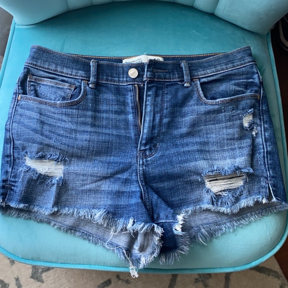 Abercrombie Distressed Denim Shorts